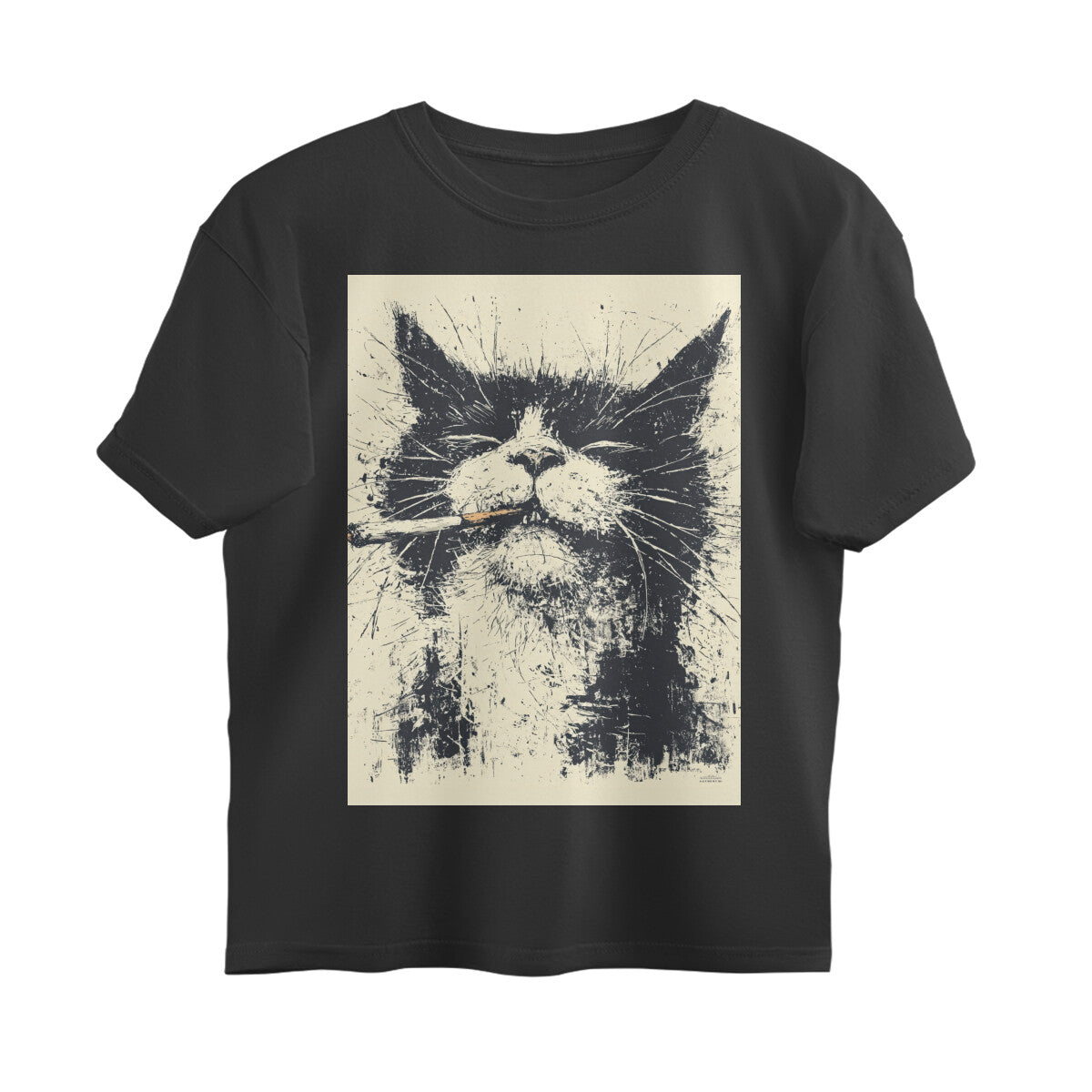 Front View - Jungli Billi — Oversized Tee Black
