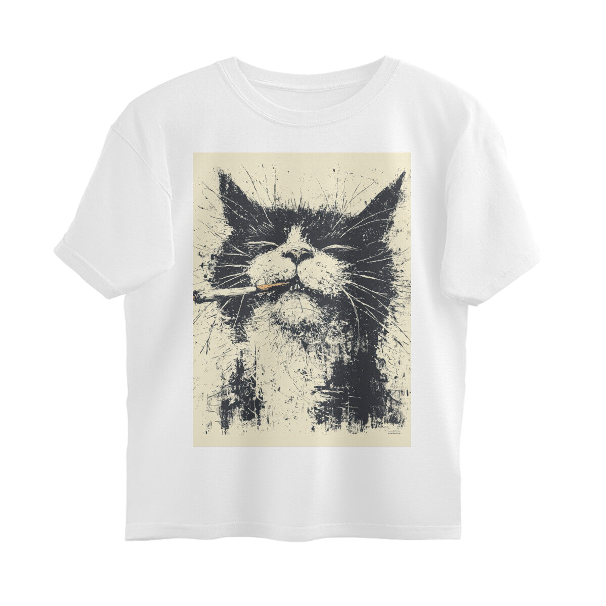 Front View - Jungli Billi — Oversized Tee White