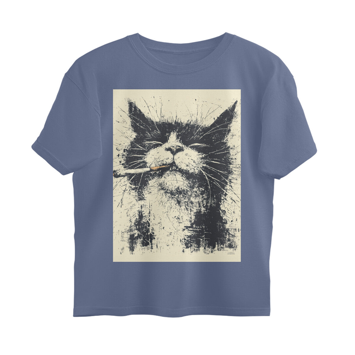 Front View - Jungli Billi — Oversized Tee Steel Grey