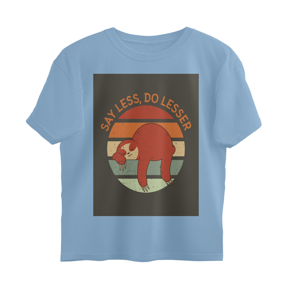 Front View - The Anti-Hustle — Oversized Tee Baby Blue