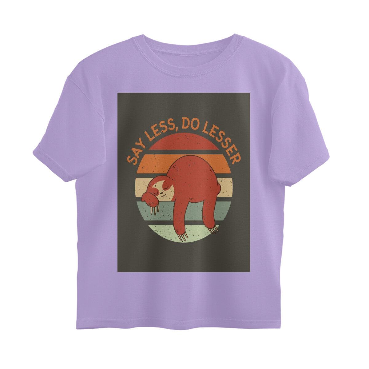 Front View - The Anti-Hustle — Oversized Tee Iris Lavender
