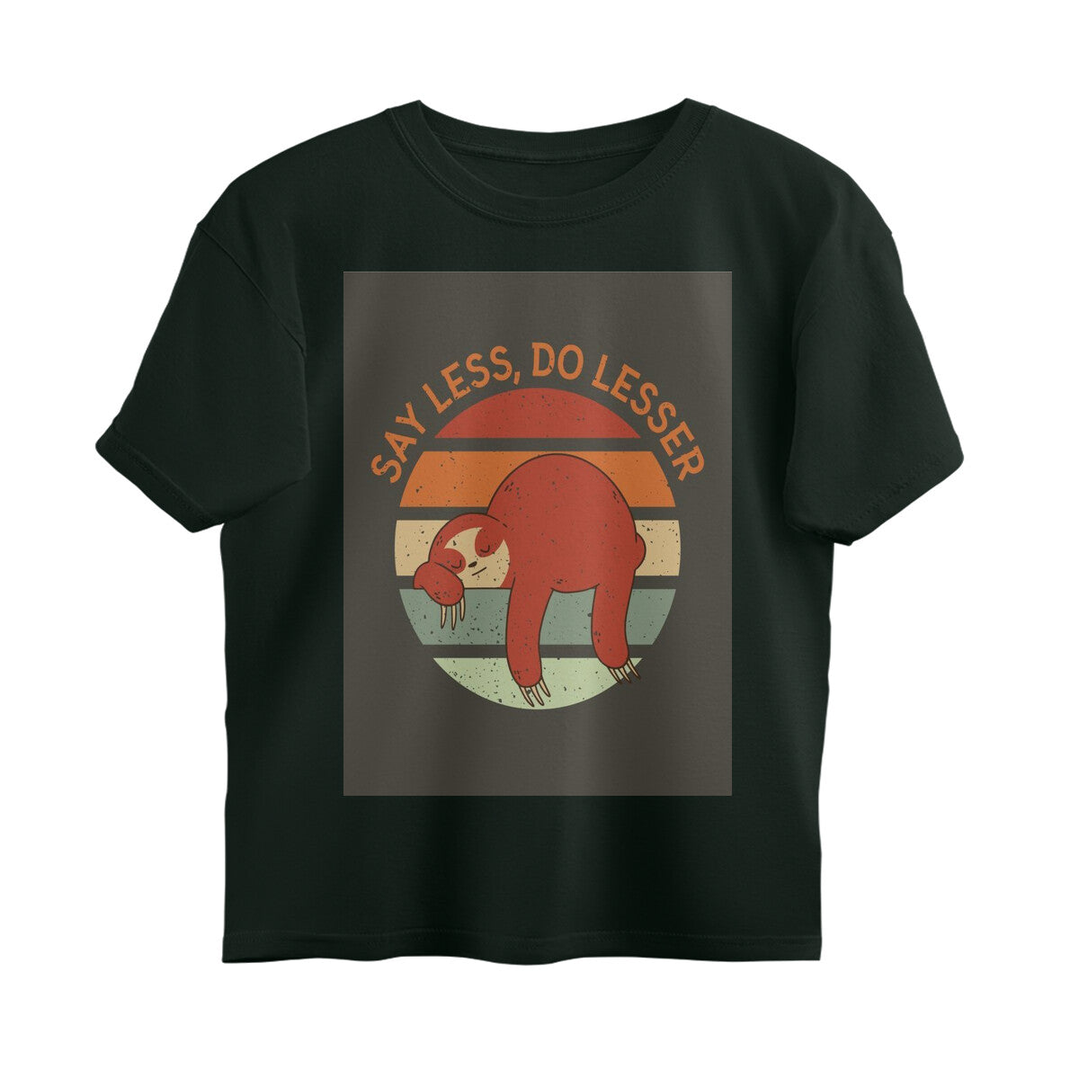 Front View - The Anti-Hustle — Oversized Tee Bottle Green