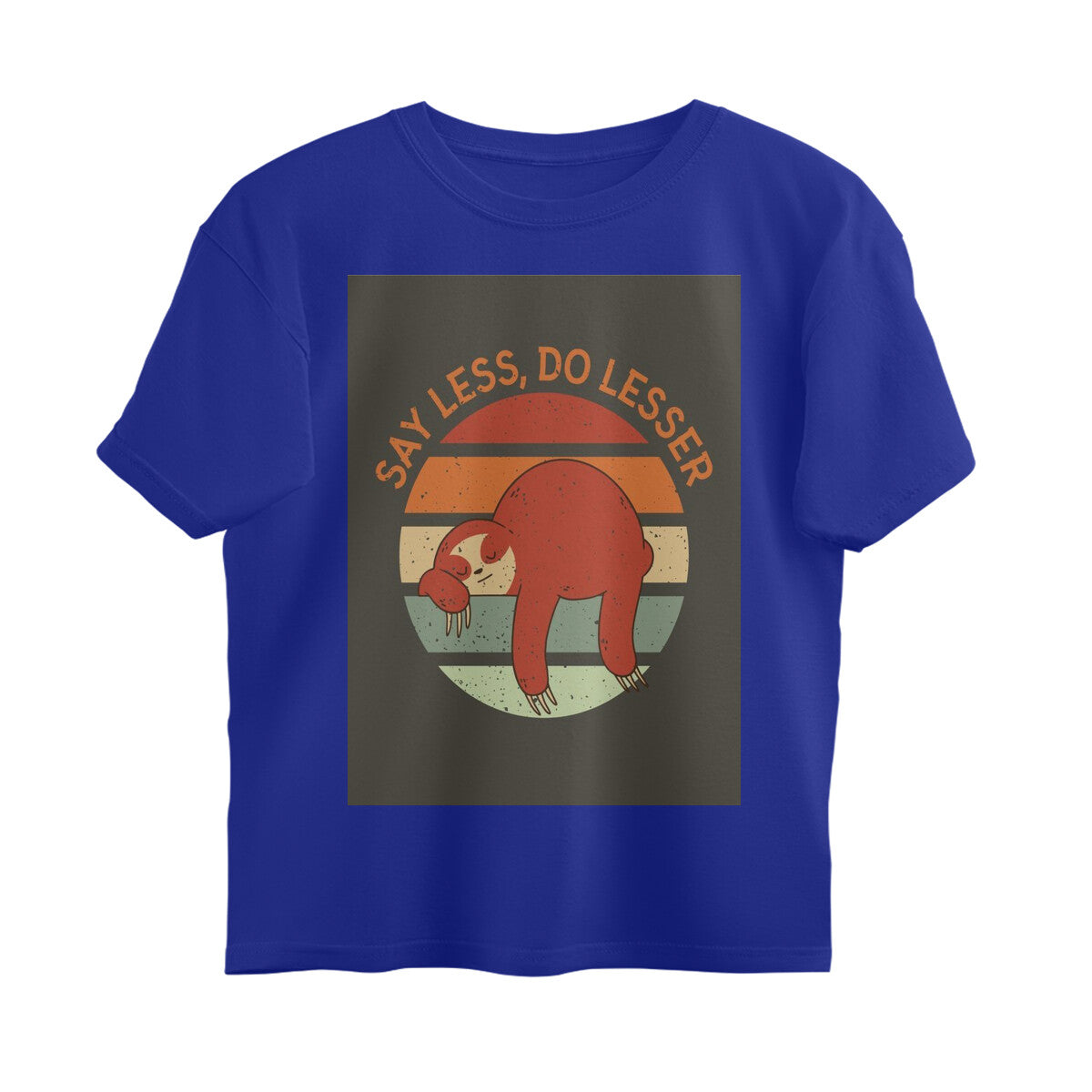 Front View - The Anti-Hustle — Oversized Tee Royal Blue