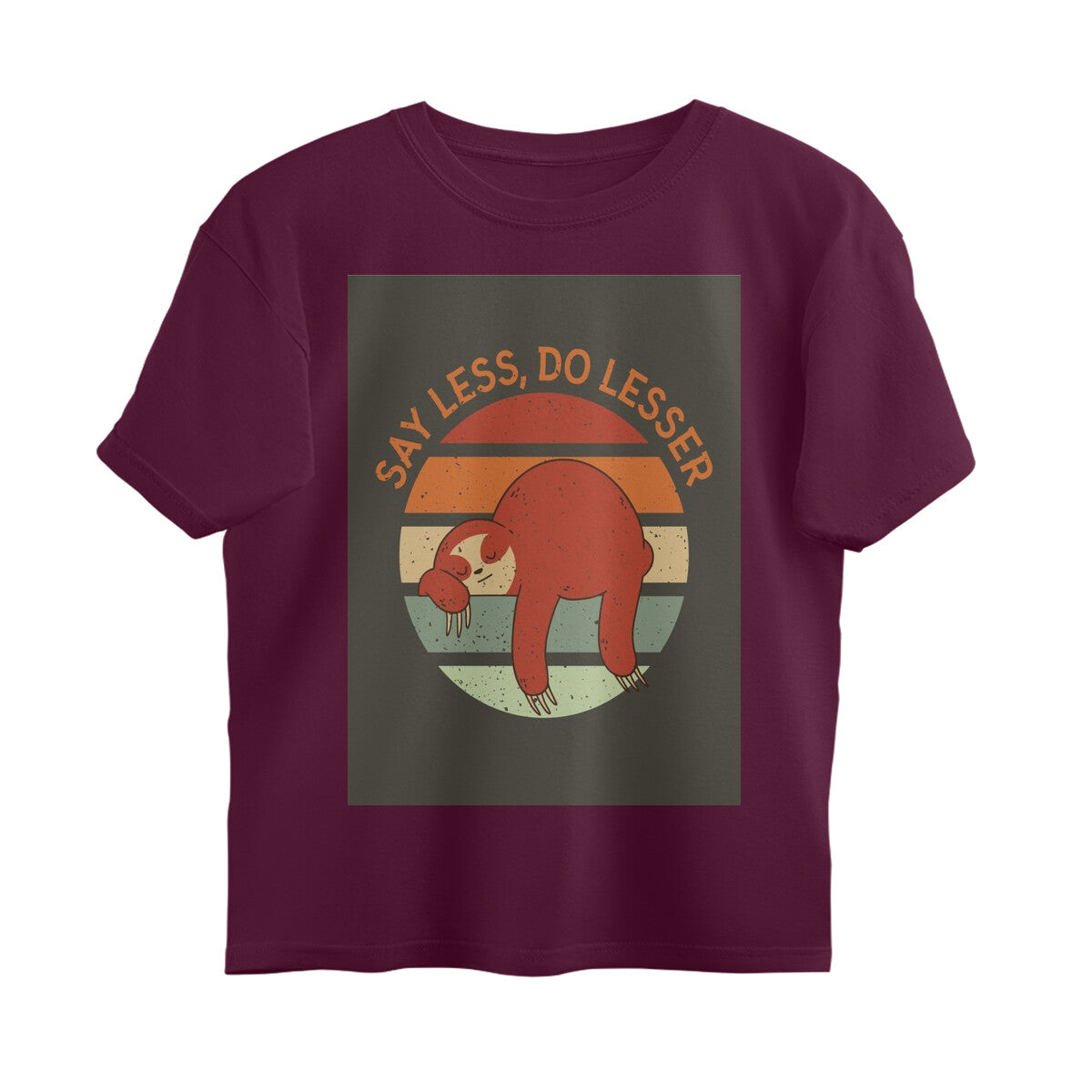 Front View - The Anti-Hustle — Oversized Tee Burgundy