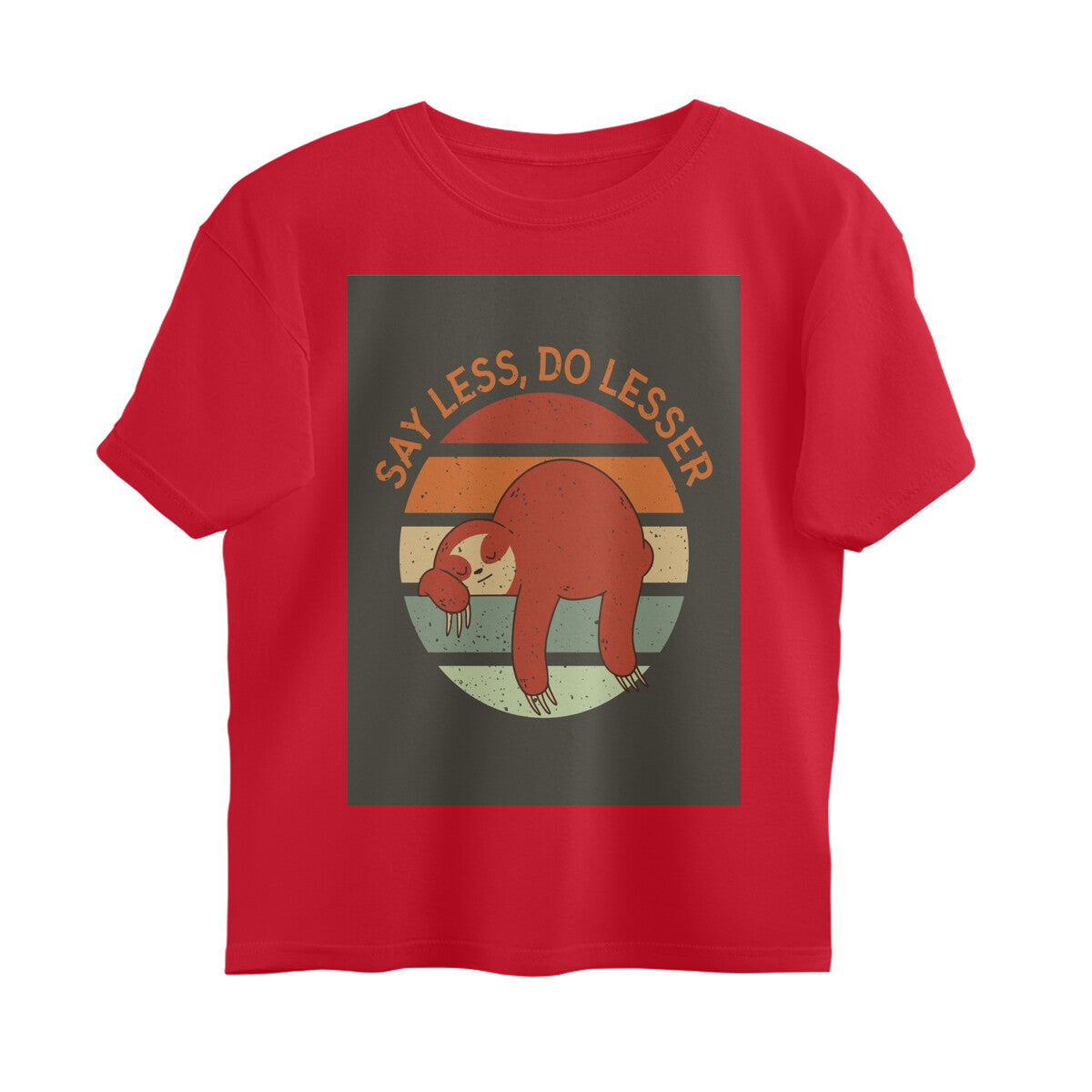 Front View - The Anti-Hustle — Oversized Tee Red