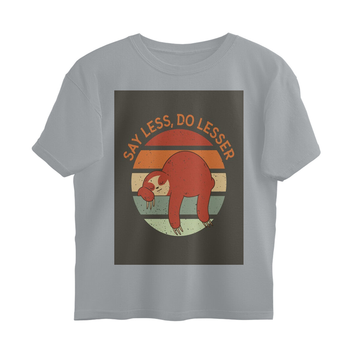 Front View - The Anti-Hustle — Oversized Tee Silver Frost