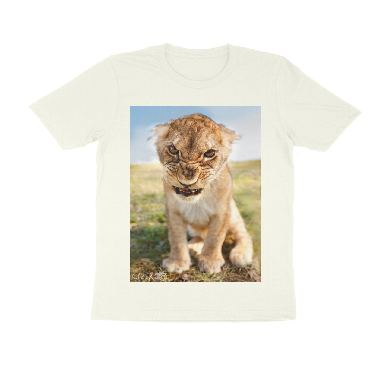 Front View - Untamed Roar — Regular Fit Tee Ivory
