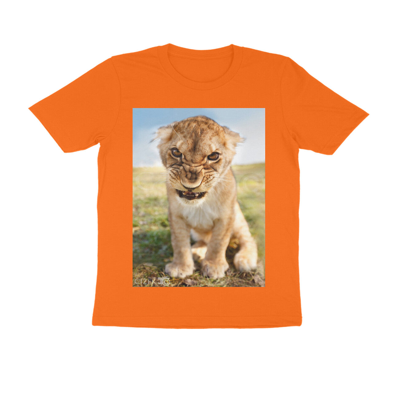 Front View - Untamed Roar — Regular Fit Tee Orange