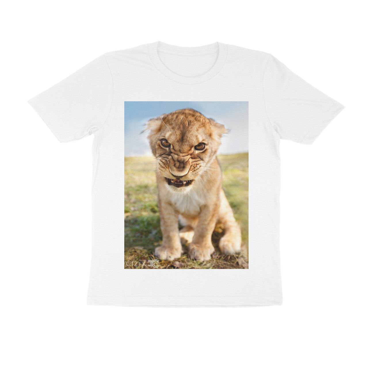 Front View - Untamed Roar — Regular Fit Tee White