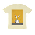 Front View - Grumpy Hare — Regular Fit Tee Almond