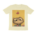 Front View - Whisker Watcher — Regular Fit Tee Almond