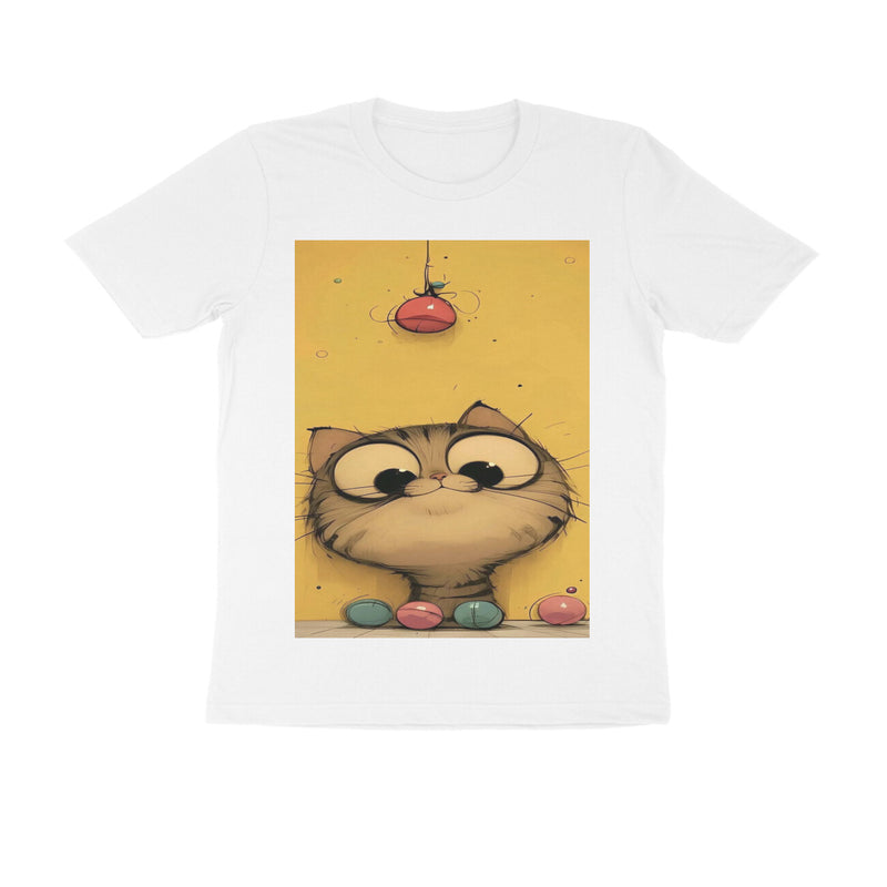 Front View - Whisker Watcher — Regular Fit Tee White