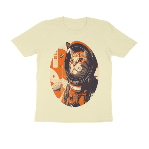 Front View - Cosmic Whisker — Regular Fit Tee Almond