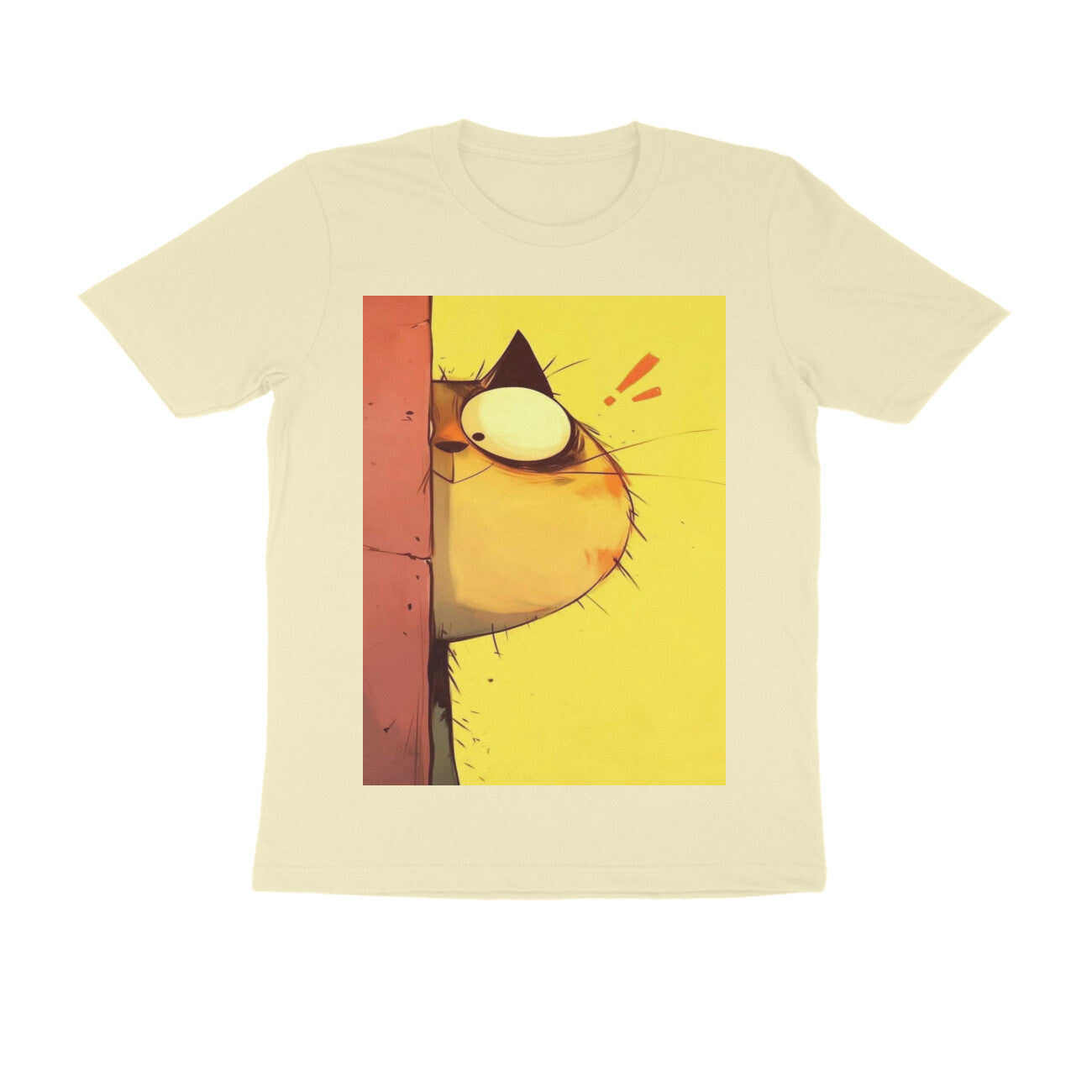 Front View - The Observer — Regular Fit Tee Almond