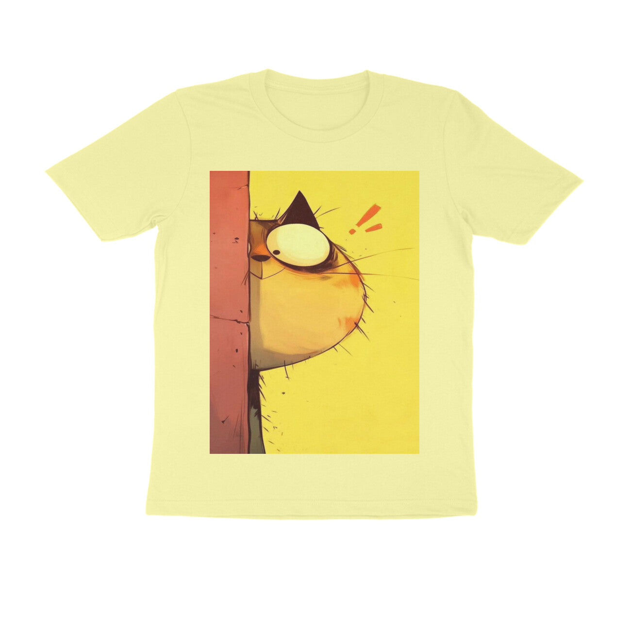 Front View - The Observer — Regular Fit Tee Butter Yellow