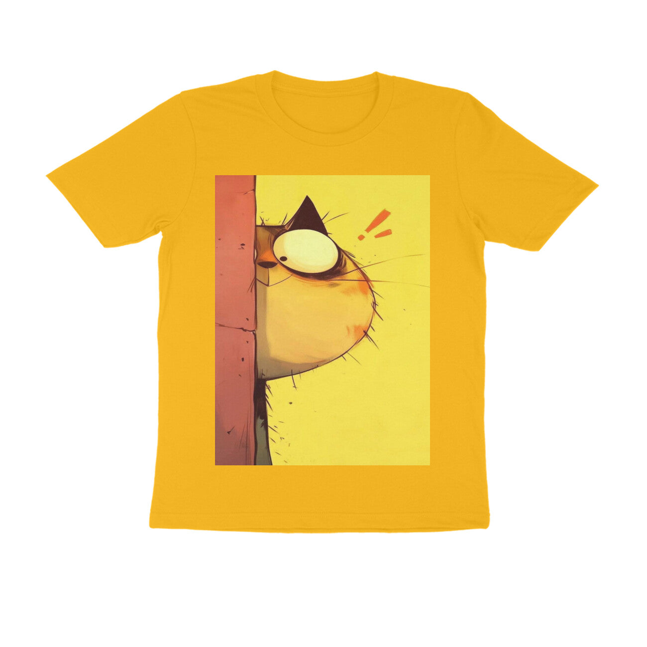 Front View - The Observer — Regular Fit Tee Golden Yellow