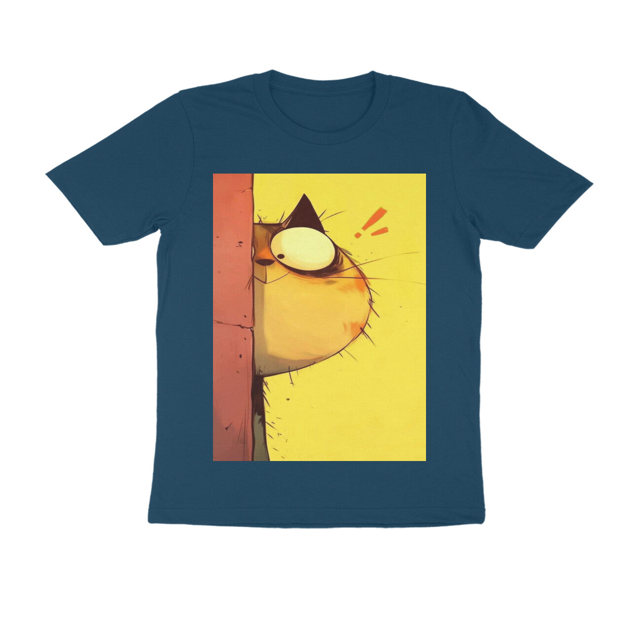 Front View - The Observer — Regular Fit Tee Navy Blue