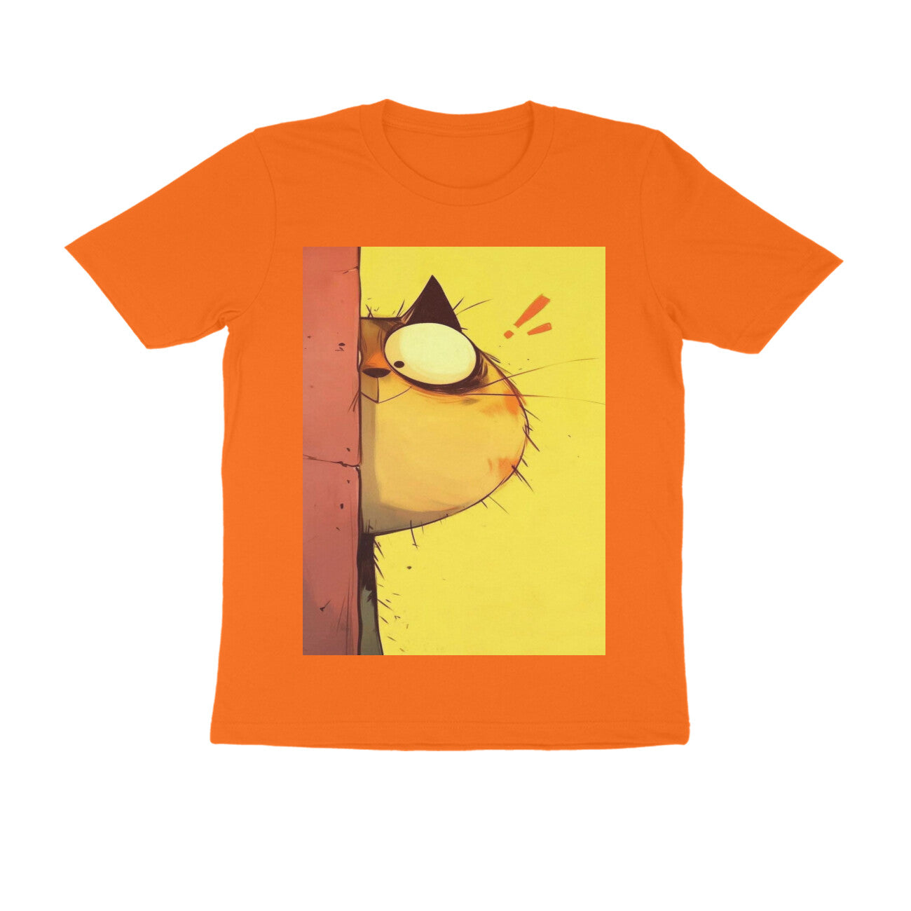 Front View - The Observer — Regular Fit Tee Orange