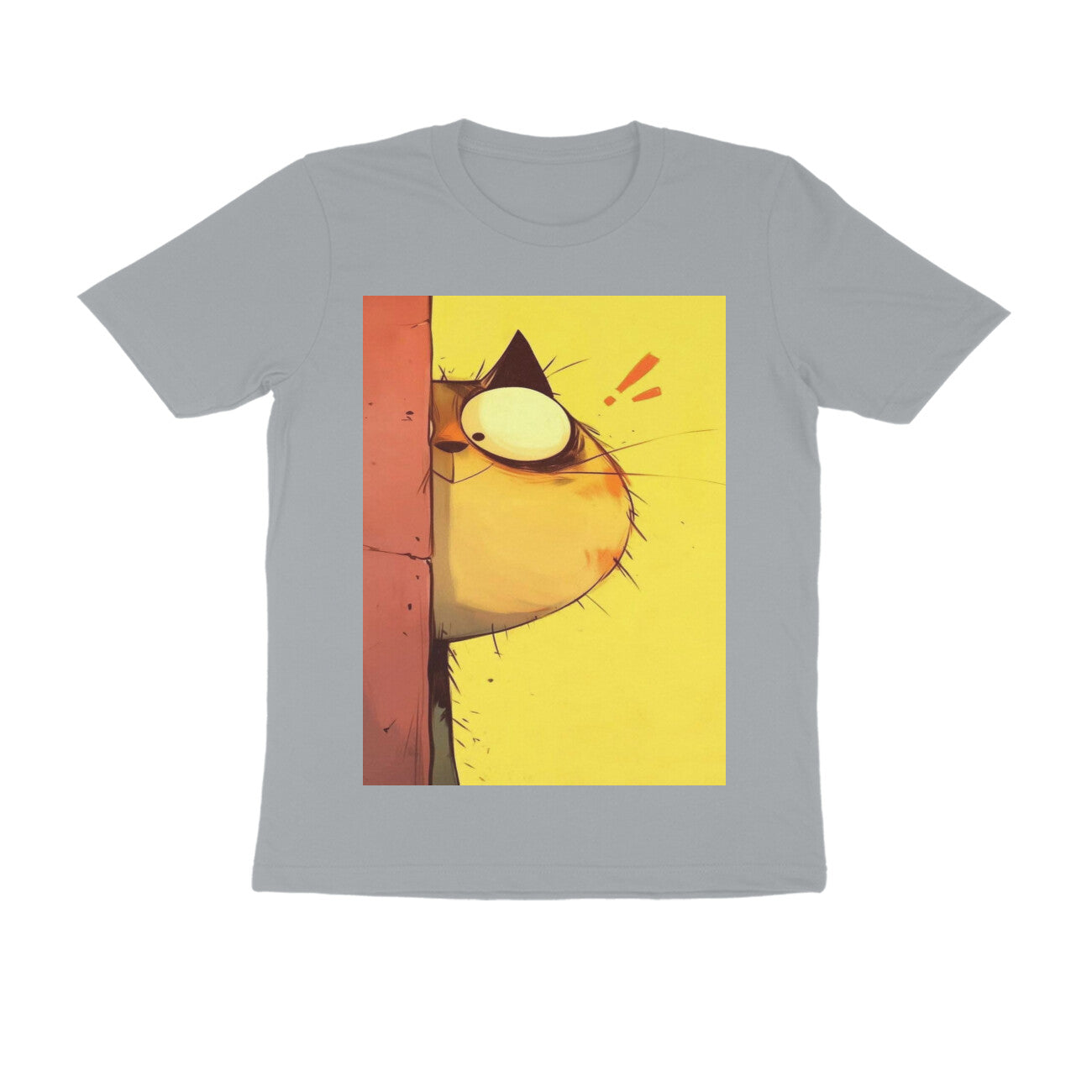 Front View - The Observer — Regular Fit Tee Silver Frost
