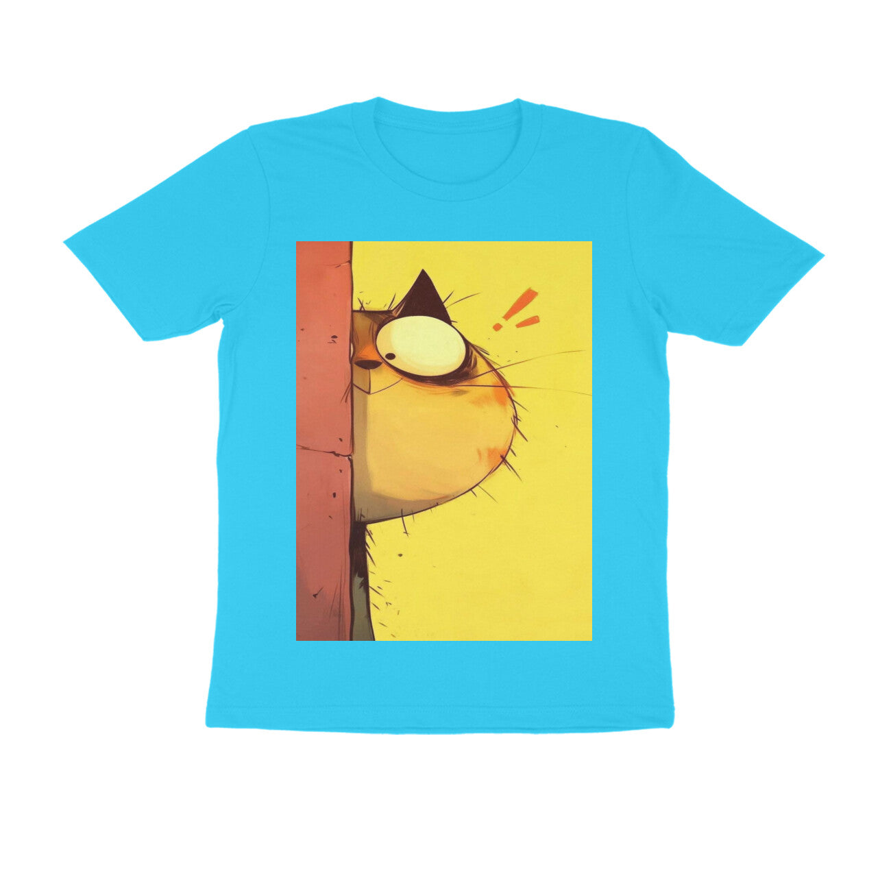 Front View - The Observer — Regular Fit Tee Sky Blue