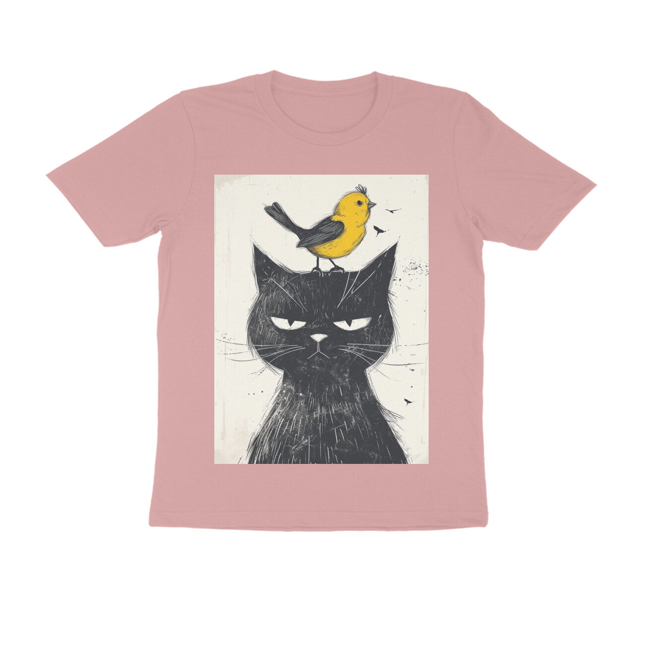 Front View - Unbothered Beast — Regular Fit Tee Pastel Dusty