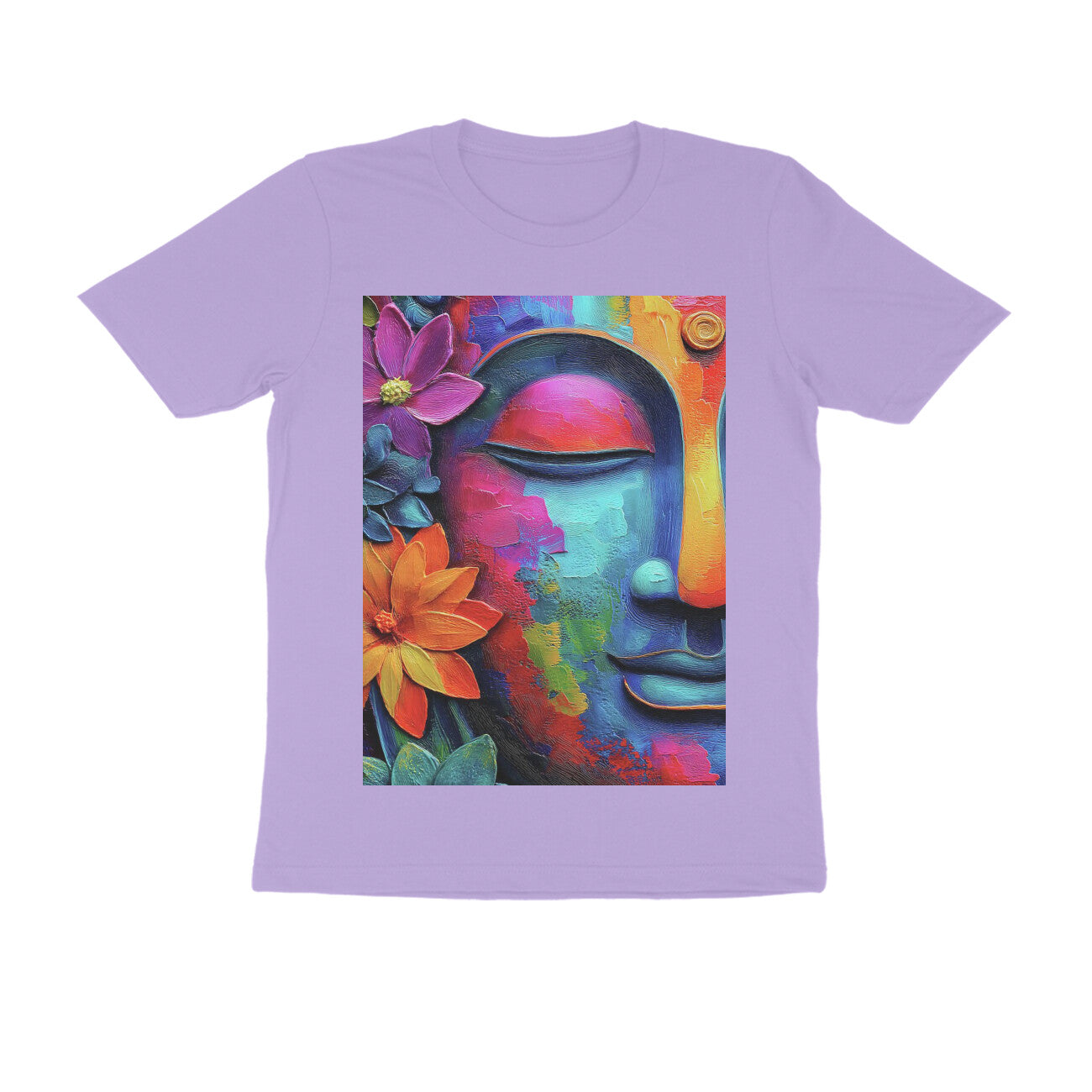 Front View - Karma — Regular Fit Tee Iris Lavender
