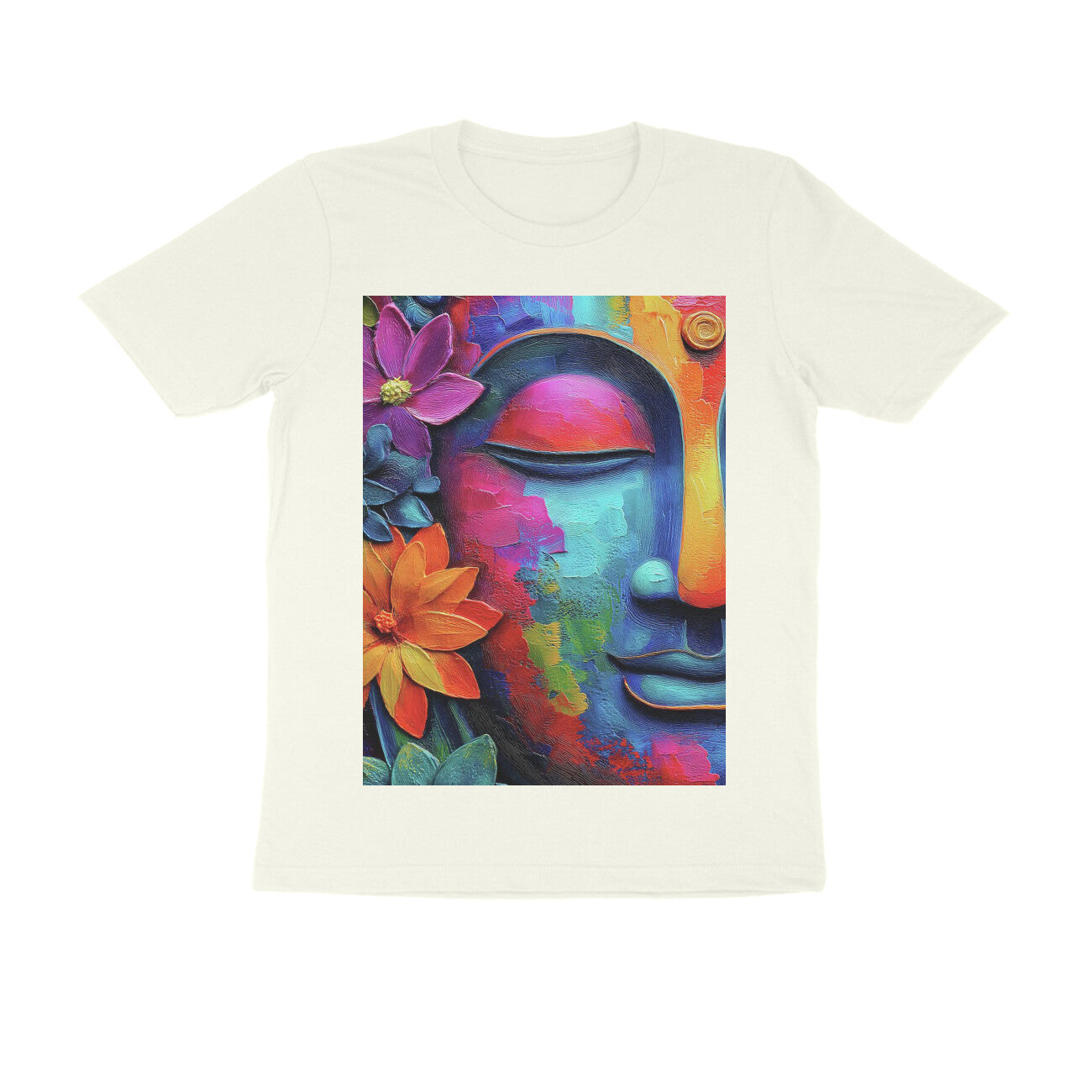 Front View - Karma — Regular Fit Tee Ivory