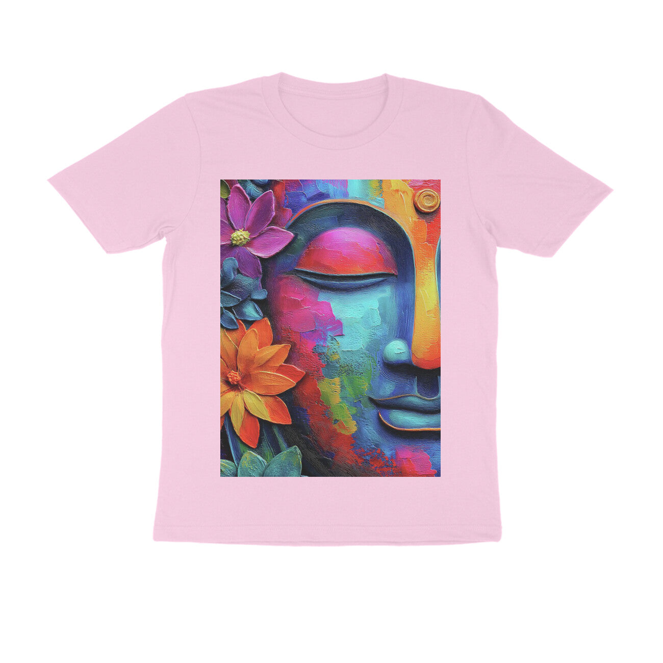 Front View - Karma — Regular Fit Tee Light Pink