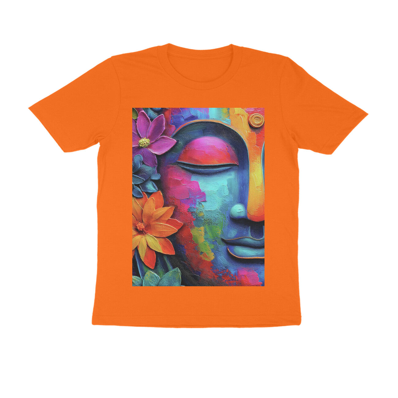 Front View - Karma — Regular Fit Tee Orange