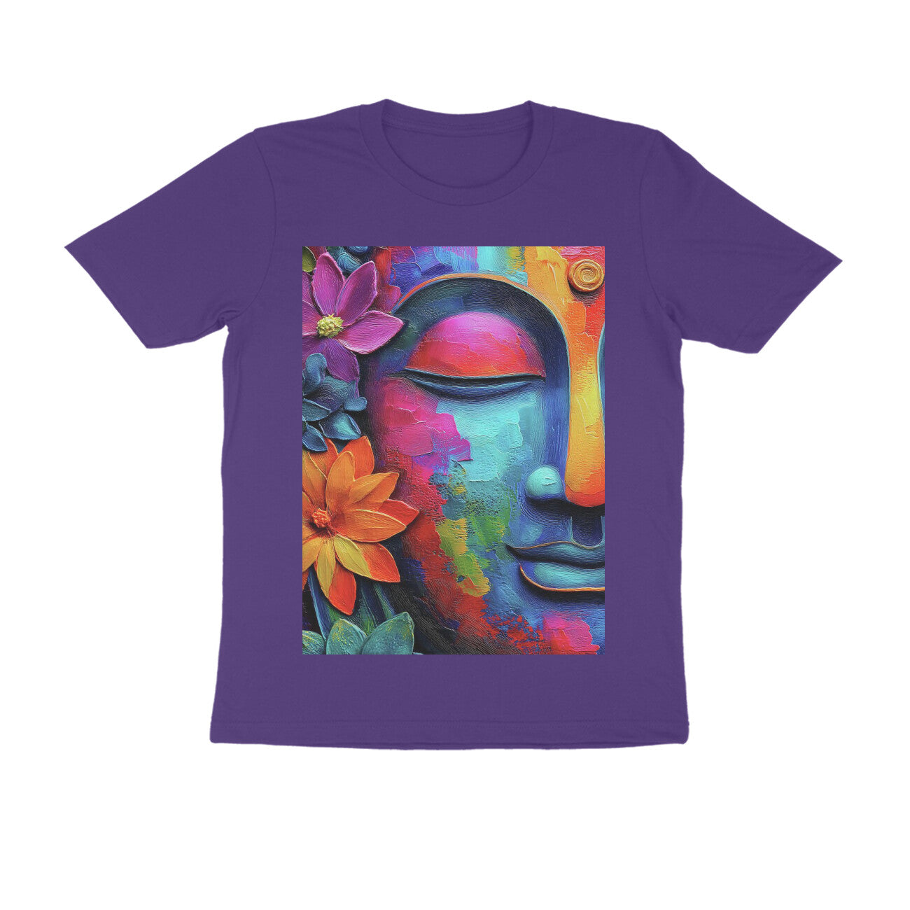 Front View - Karma — Regular Fit Tee Purple