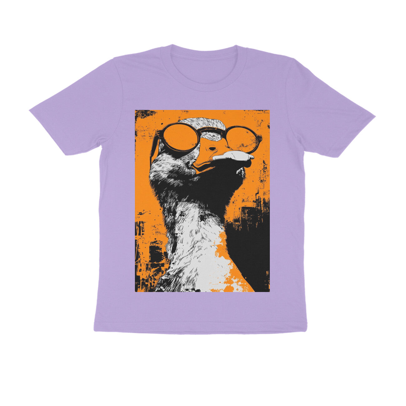 Front View - Quack — Regular Fit Tee Iris Lavender