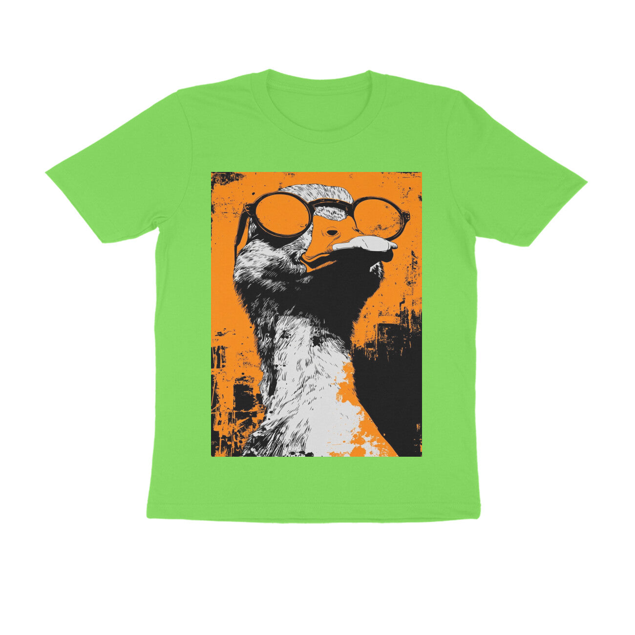Front View - Quack — Regular Fit Tee Liril Green