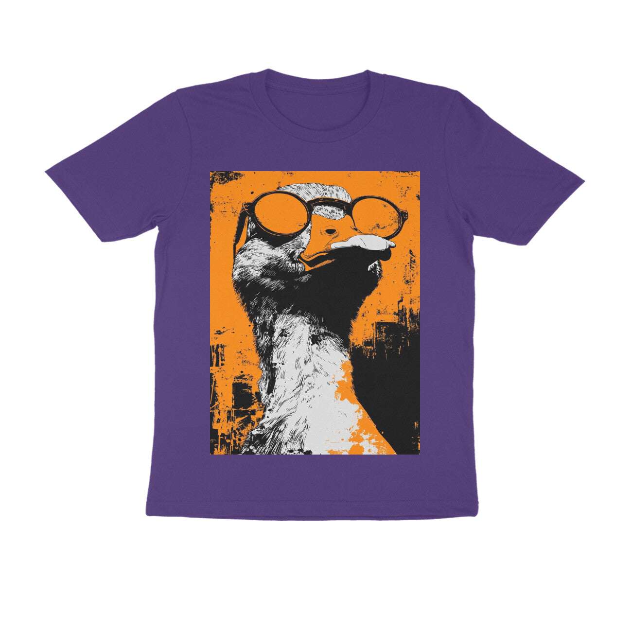 Front View - Quack — Regular Fit Tee Purple