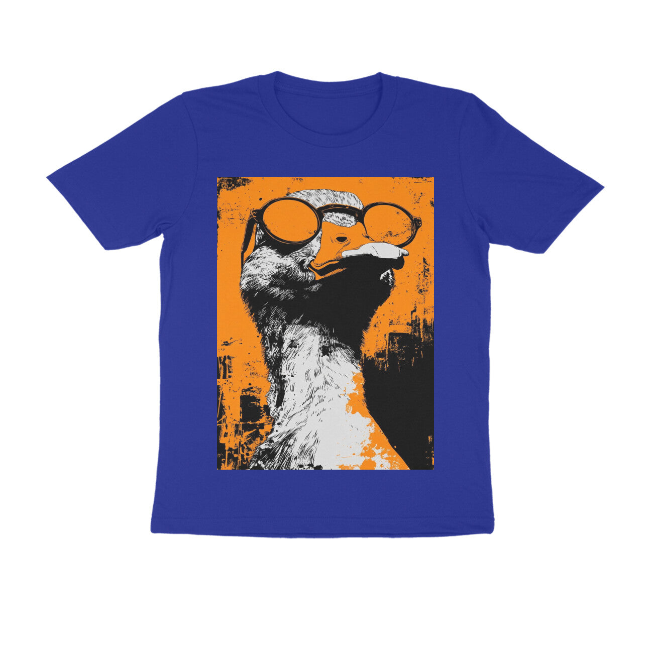 Front View - Quack — Regular Fit Tee Royal Blue