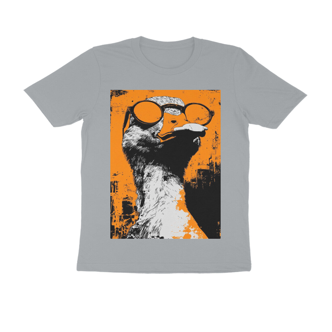 Front View - Quack — Regular Fit Tee Silver Frost