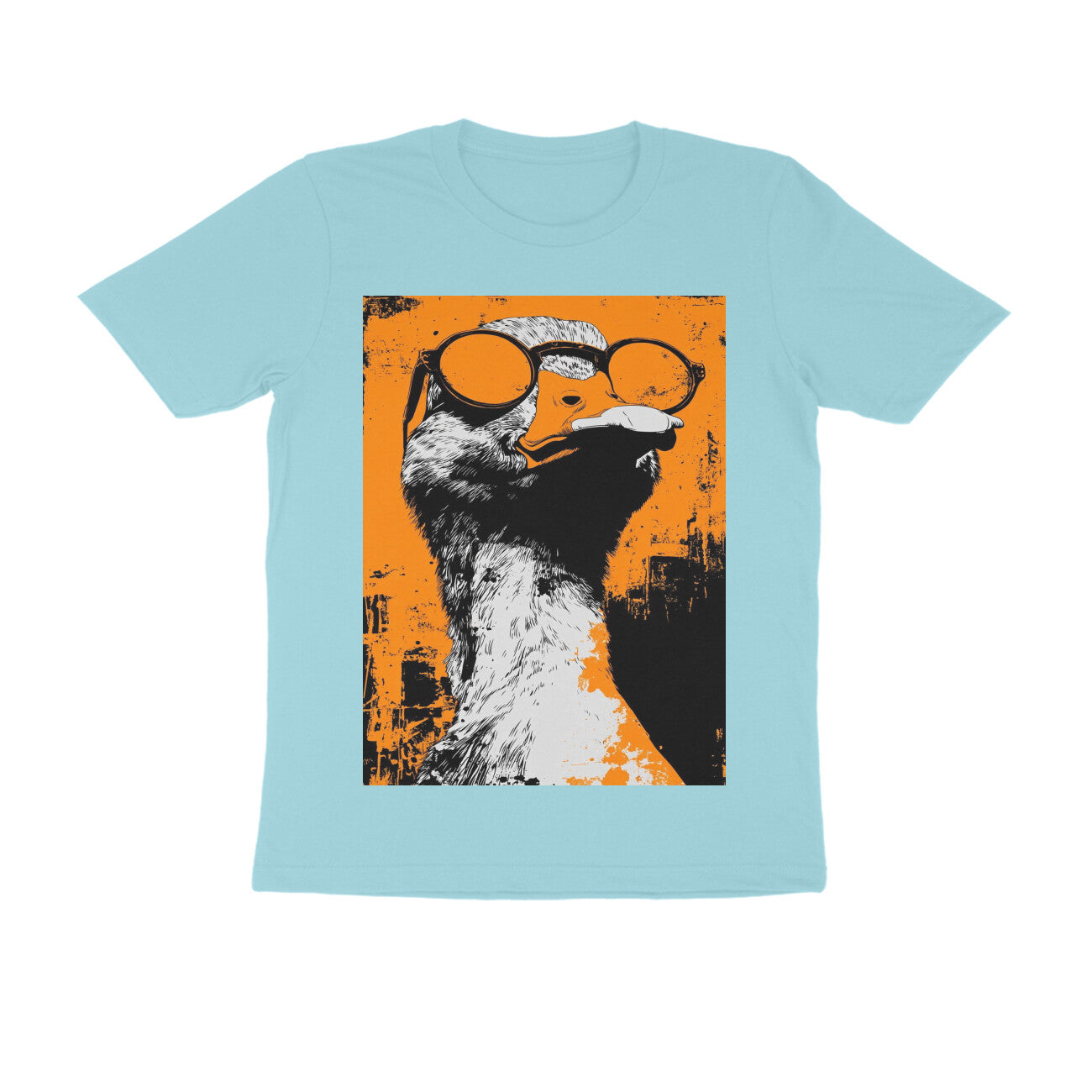 Front View - Quack — Regular Fit Tee Surf Blue