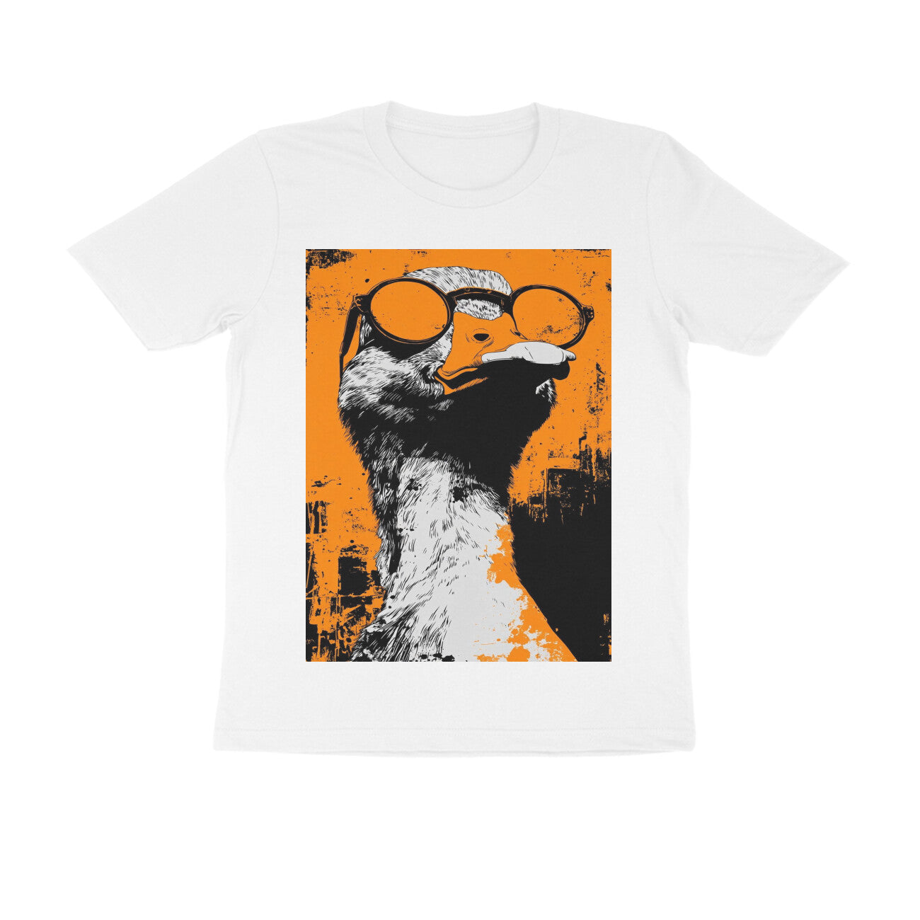 Front View - Quack — Regular Fit Tee White