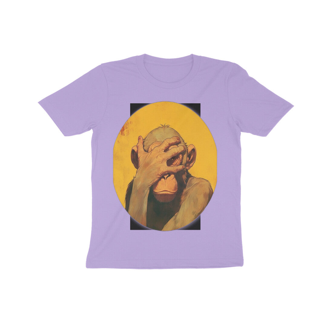 Front View - Vaanar Peek — Kids Tee Iris Lavender
